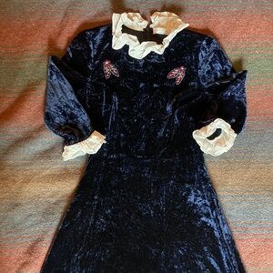 Sandro Paris velour mini dress